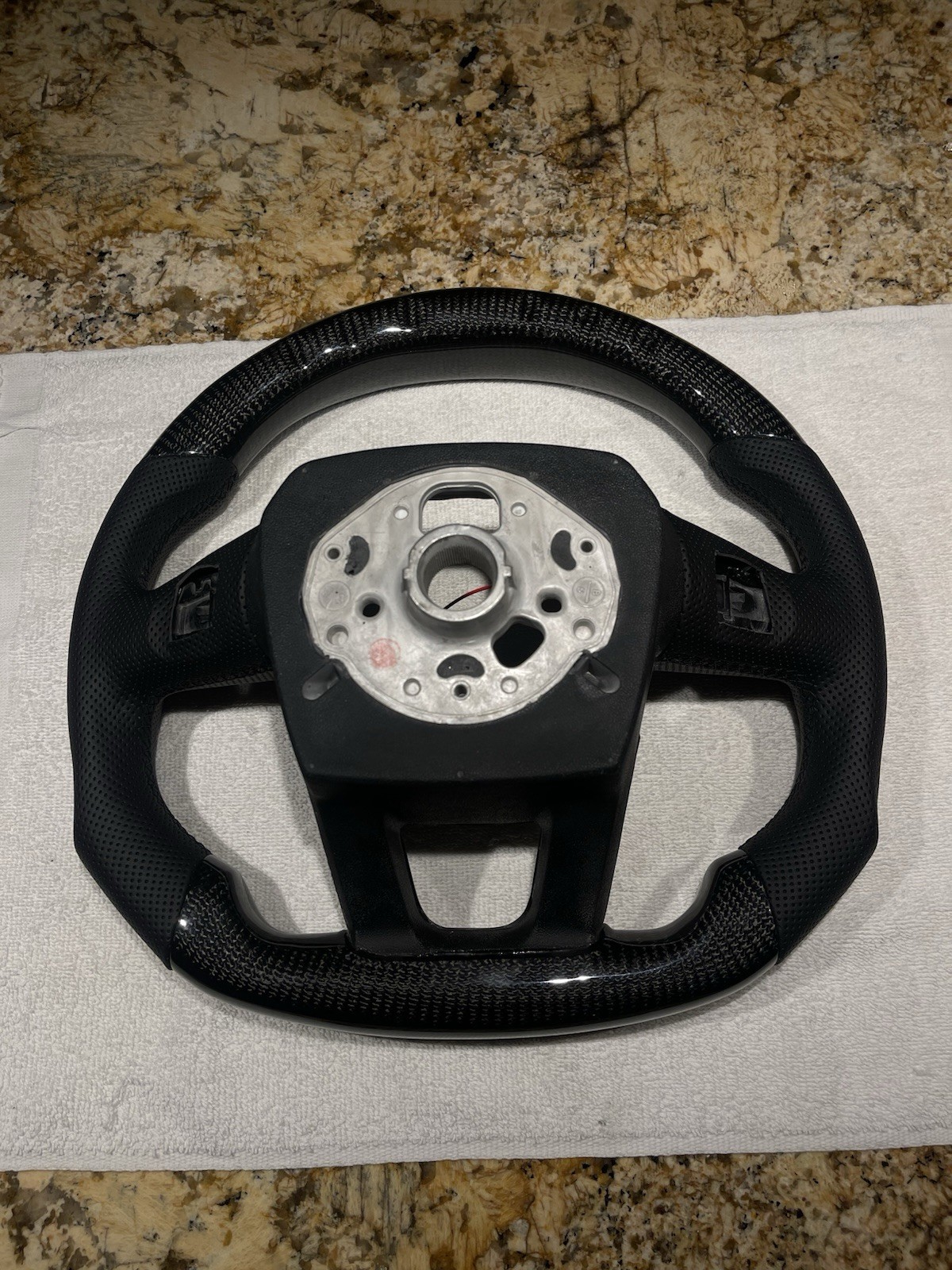 Lamborghini Urus Carbon Fiber LED Steering Wheel W Carbon Fiber Paddle Shifters