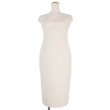 Jil Sander Wired Sleeveless One Piece Dress Cocoon 34 White Off-white Used 51919