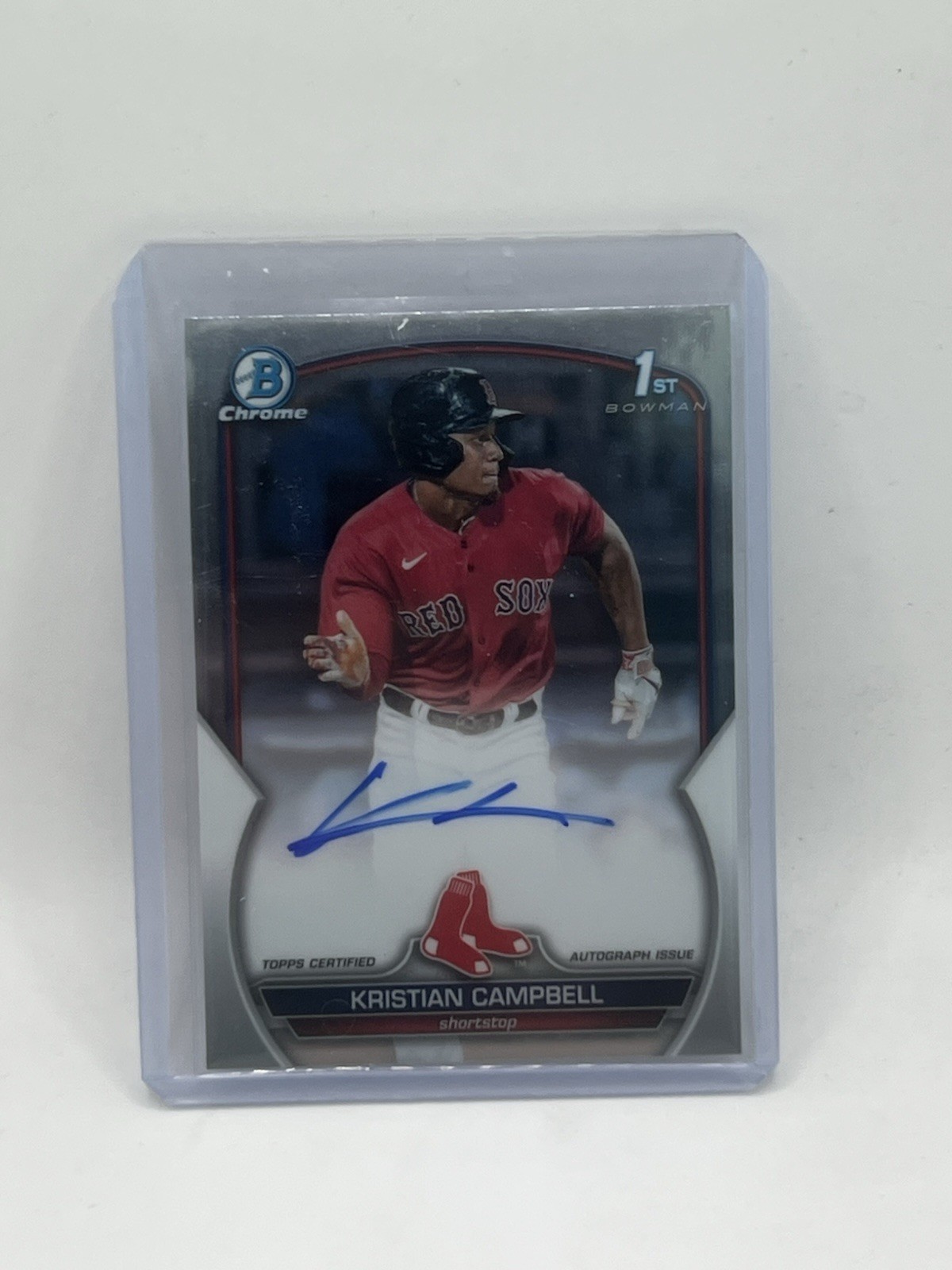 2023 Bowman Draft Kristian Campbell 1st Chrome Prospect Auto #CDA-KCA