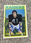 OAKLAND RAIDERS PHIL VILLAPIANO #41 SIGNED CARD COLLECTION 10X