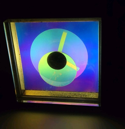 VTG 1976 KIRSCH HAMILTON PRISMA Color Changing Electric Clock #9421 LOOK READ !!