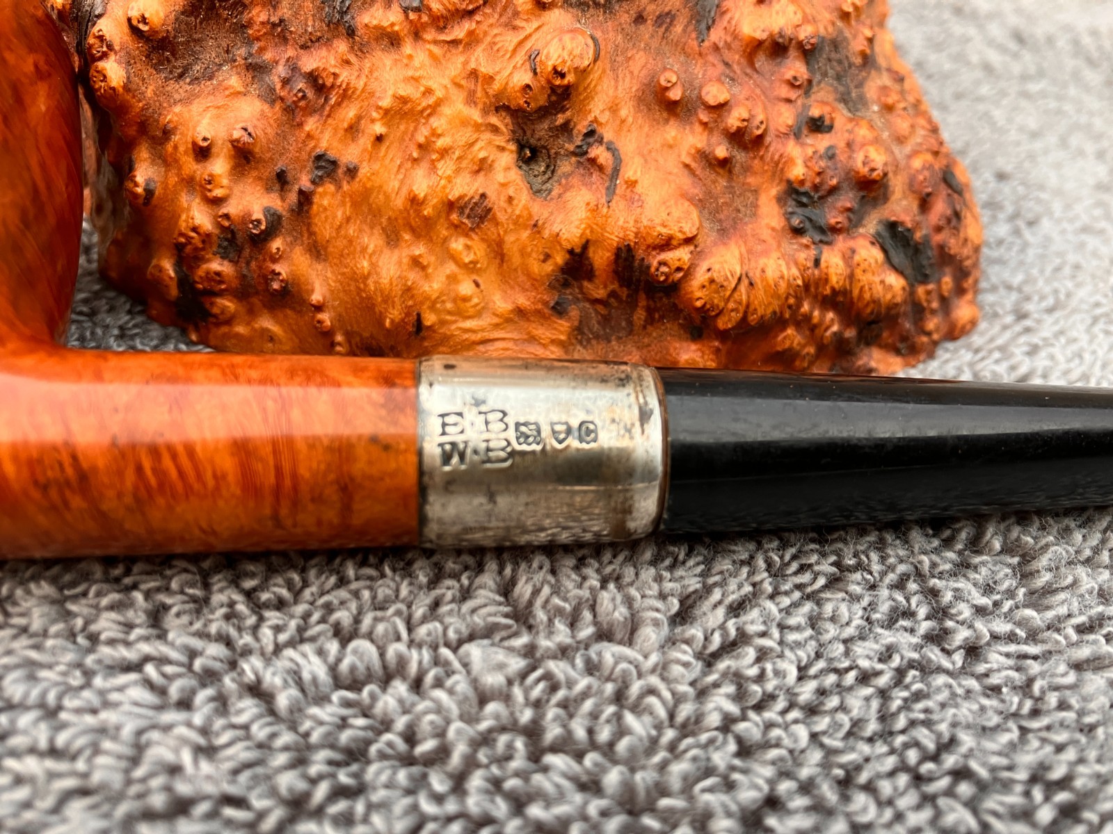 New pipe 1898 Barling. Silver. Laxey collection.