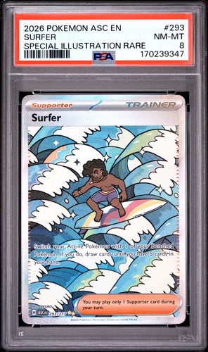 Surfer graded PSA 8 for sale on eBay