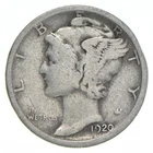 VG+ 1920-S Mercury 90% Silver Dime *3423