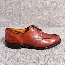 Allen Edmonds Bradley Shoes Mens 12 D Brown Split Toe Leather Derby Dress USA