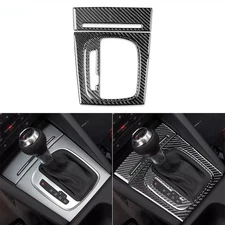 3Pcs Real Carbon Fiber Automatic Gear Shift Panel Cover For Audi A3 S3 8P 06-07