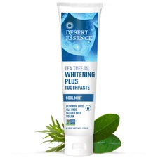 Desert Essence Tea Tree Oil Whitening plus Toothpaste - 6.25 Oz - Antiseptic Tea