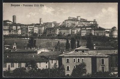 Ansichtskarte Bergamo, Panorama Città Alta 