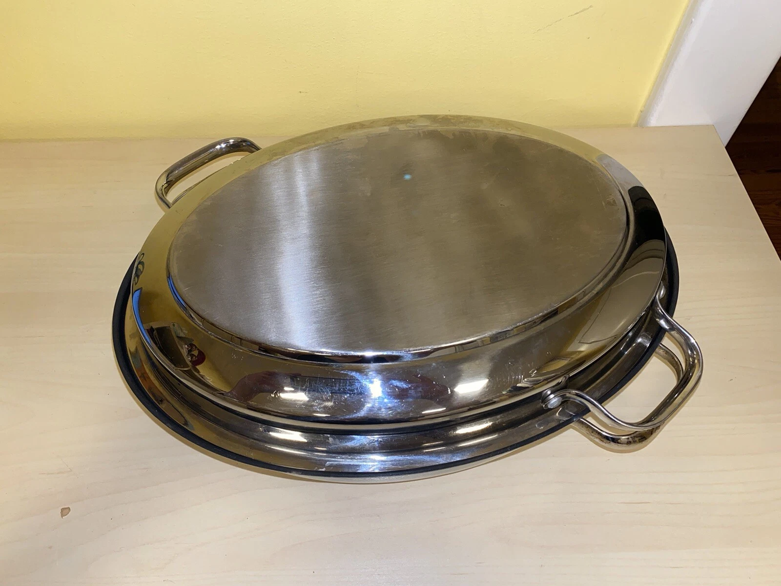 Multi Roaster W/Lid Camerons Products Large Mirror Stainless Steel