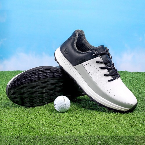 Herren Wasserdicht Rutschfest Spikeless Golfschuhe Outdoor Turnschuhe Freizeitschuhe - Bild 2 von 19