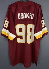 MEN'S WASHINGTON REDSKINS BRIAN ORAKPO #98 NFL FOOTBALL SHIRT JERSEY SIZE L