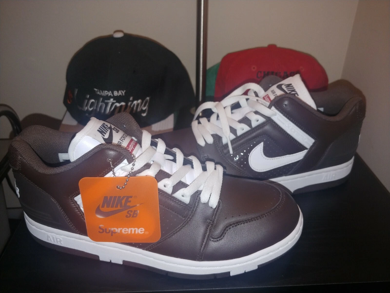 Supreme SB Air Force 2 marron homme taille 9,5 neuf