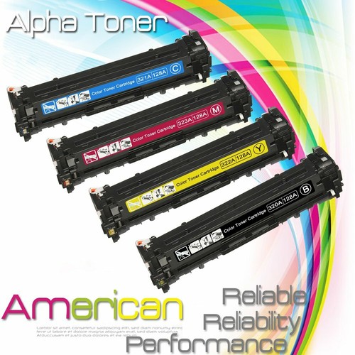 4P For HP LaserJet Pro CM1415fn CM1415fnw CP1525nw Color Toner CE320A 128A  ink | eBay