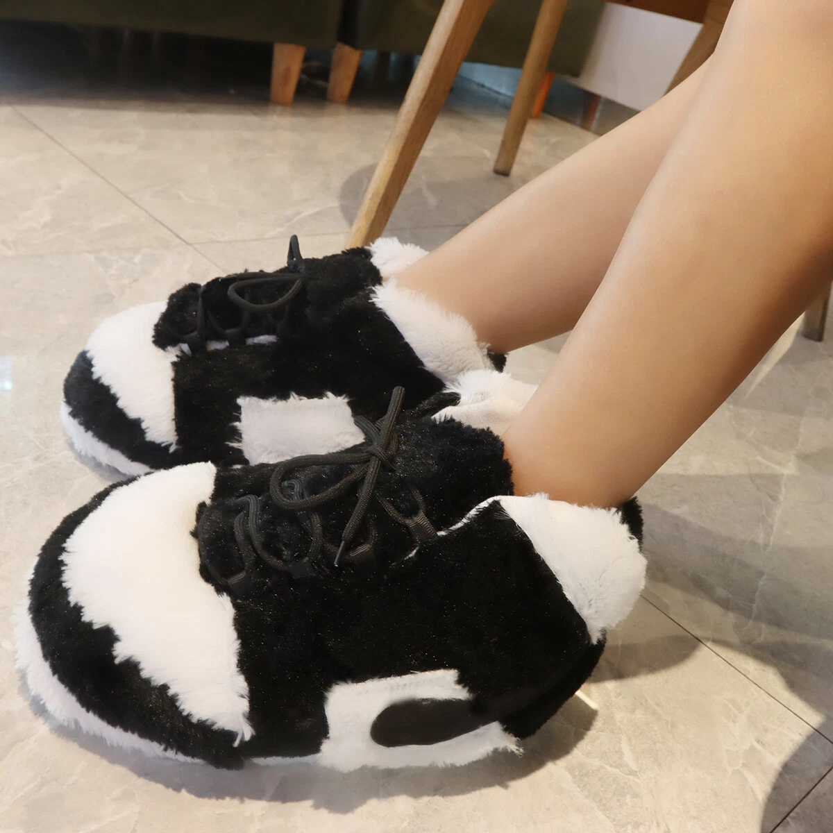 New Slippers Jordan Retro Air Plush Slippers Basketball Sneaker Slippers  Unisex | eBay