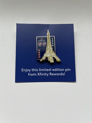 New 2024 Paris Olympics Lapel Pin COMCAST Xfinity Rewards