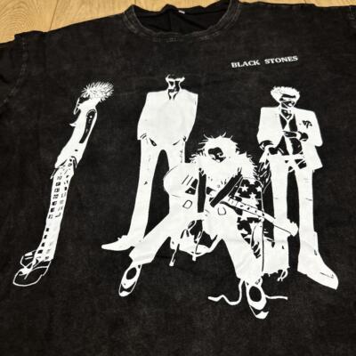 NANA T-Shirts BLACK STONES size L ai yazawa short sleeve