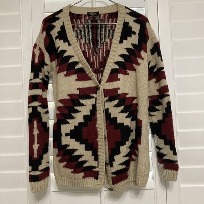 geometric cardigan