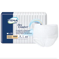 TENA Dry Comfort Underwear, 80 Count, Unisex-Adults, Incontinence Protector
