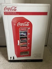 Coca-Cola 110V Mini Fridge- Retro Vending Machine Themed Portable Cooler/Warmer