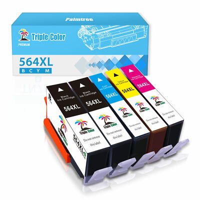 5 Pack Ink Cartridge Black Color For HP 564XL 564 XL Officejet 4620 4622 Printer