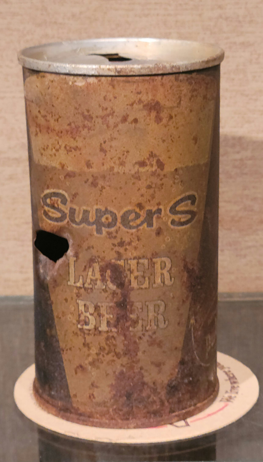 1963 BLUE SUPER S ZIP TAB TOP BEER CAN GRACE BROTHERS SANTA ROSA CA