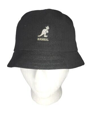 Vintage 80's Kangol Black Tropic Jetter Bucket BIN Hat SZ Vintage 80's Kangol Black Tropic Jetter Bucket BIN Hat SZ