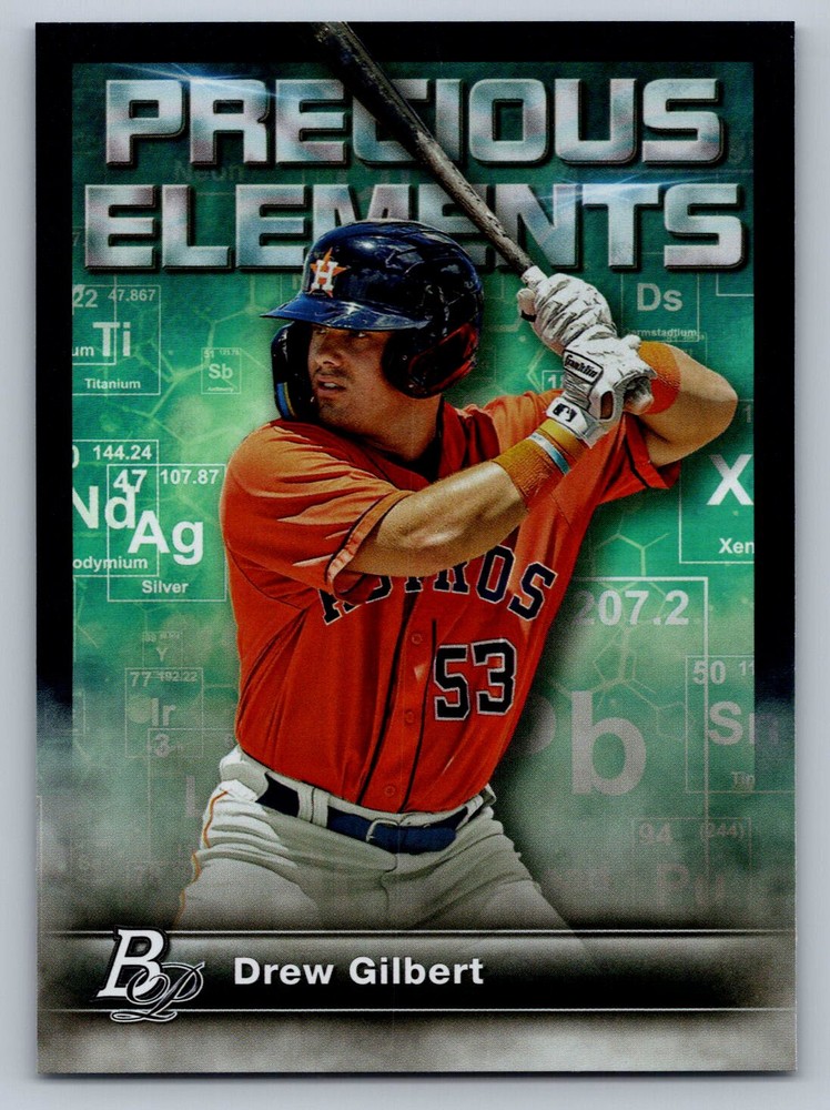 2023 Bowman Platinum / #PE-22 Drew Gilbert / Precious Elements / astros baseball