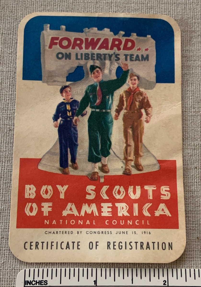Vintage 1950s BOY SCOUTS OF AMERICA Cub Scout Membership