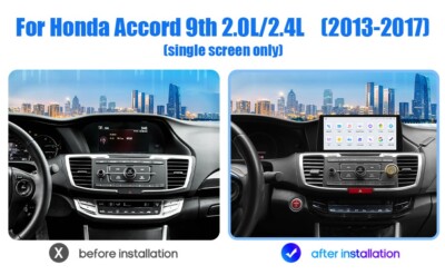 10.33'' 6+64G Android12 Car Stereo Carplay Radio GPS For Honda Accord 9 2013-2017