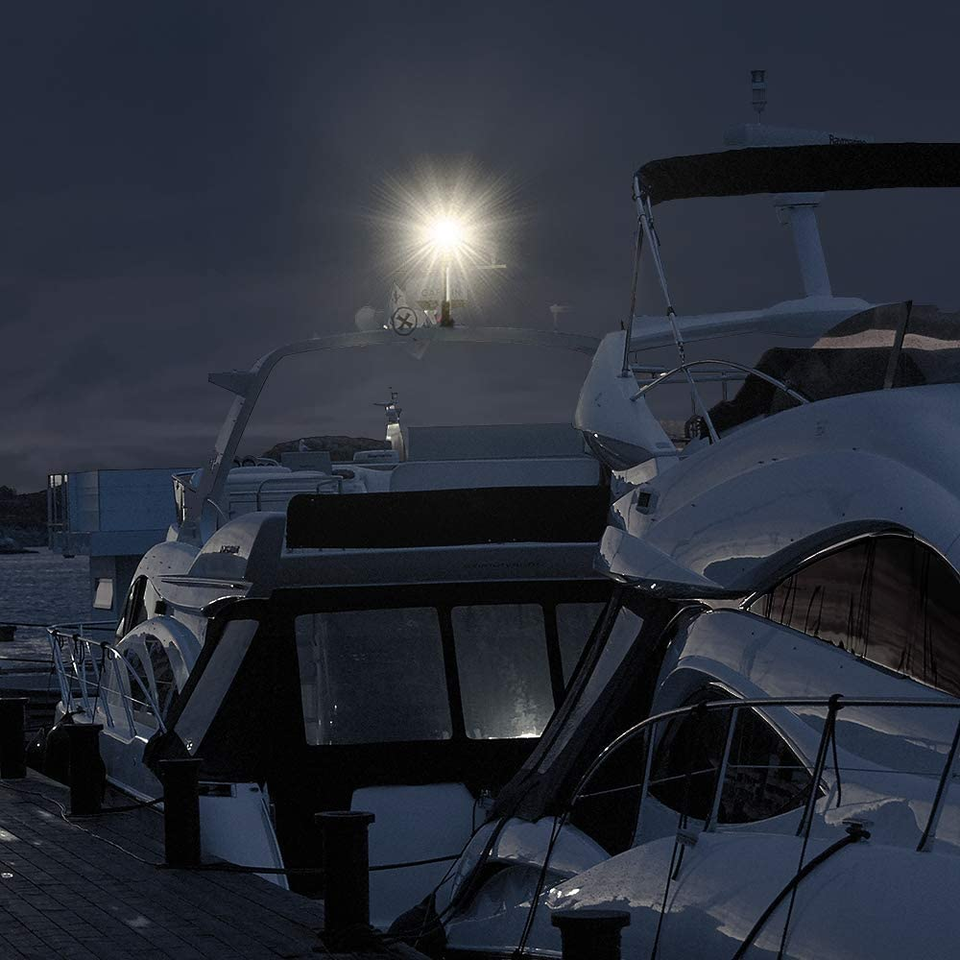 Anchor Light,White LED Stern Light for Boat 3 Nautical Mile Bimini Top Lights Fo eBay