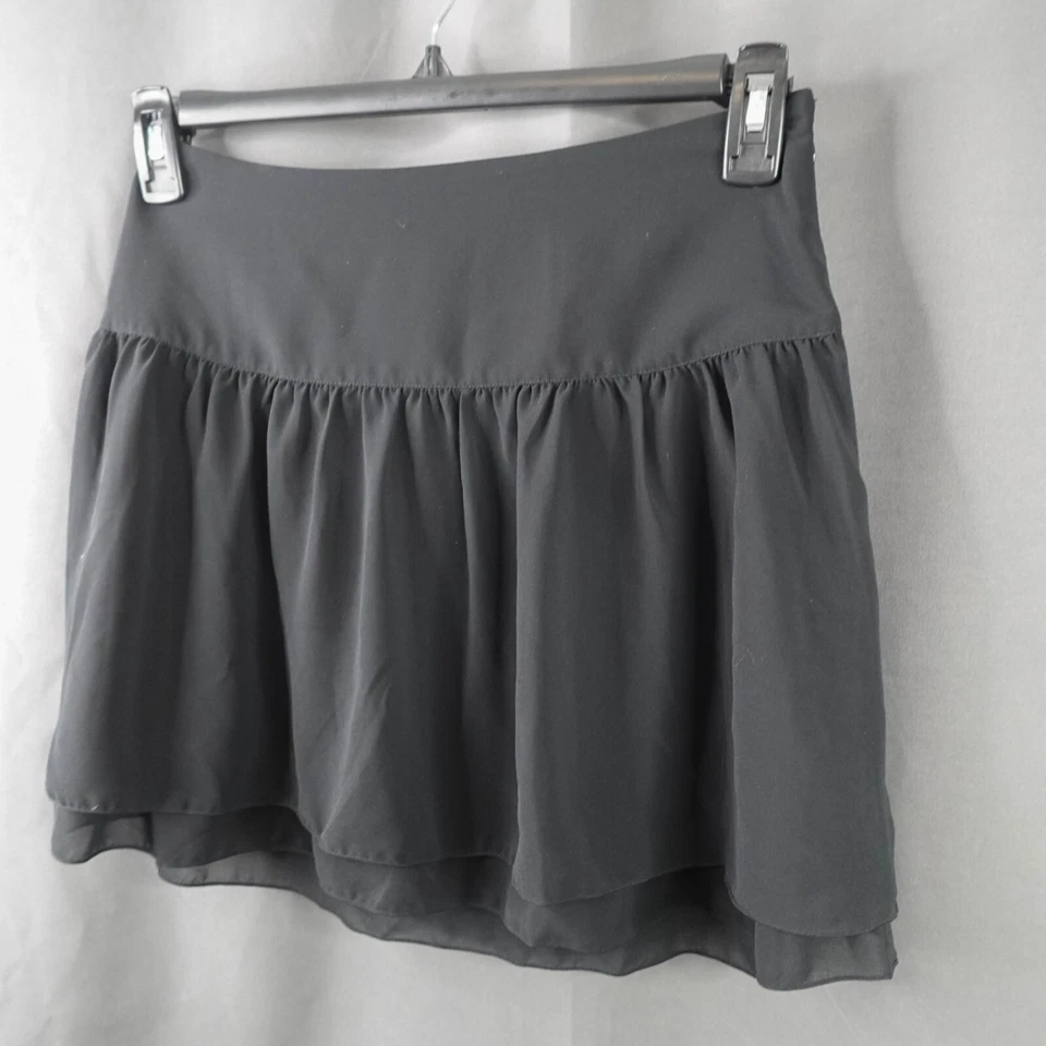 Kensie Mujer Mini Falda 4 Negro Volantes Babydoll Fluido Plisado Retro Y2K Coqueta Foto 2 de 4