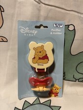 Vntg SEALED NIP NOS NEW Walt Disney Baby Pacifier  Holder Winnie The Pooh HTF
