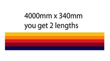 Sunset Stripes 2 x 4000mm x 340mm lengths