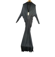 J MODE USA Maxi Dress Women Medium Gray BOHO Preppy Cottagecore Fitted NWT