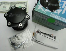 Dragonfire Racing Quick Release Steering Wheel Hub Spline Black Aluminum 04-0006