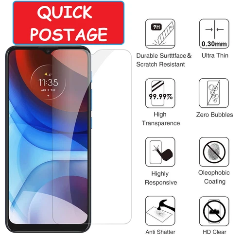 For Motorola Moto E7i Power Tempered HD Glass Screen Protector Guard