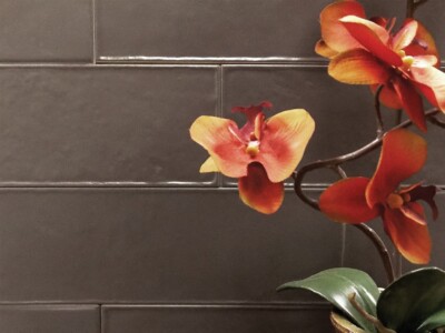 4x12 Boutique Chocolate Bar Glazed Ceramic Wall Tile MADE IN USA ( ONE SF 3PCS)