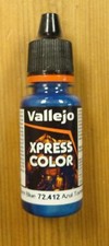 Vallejo Storm Blue XPress Color Miniatures Paint 18ml VAL72412 Express