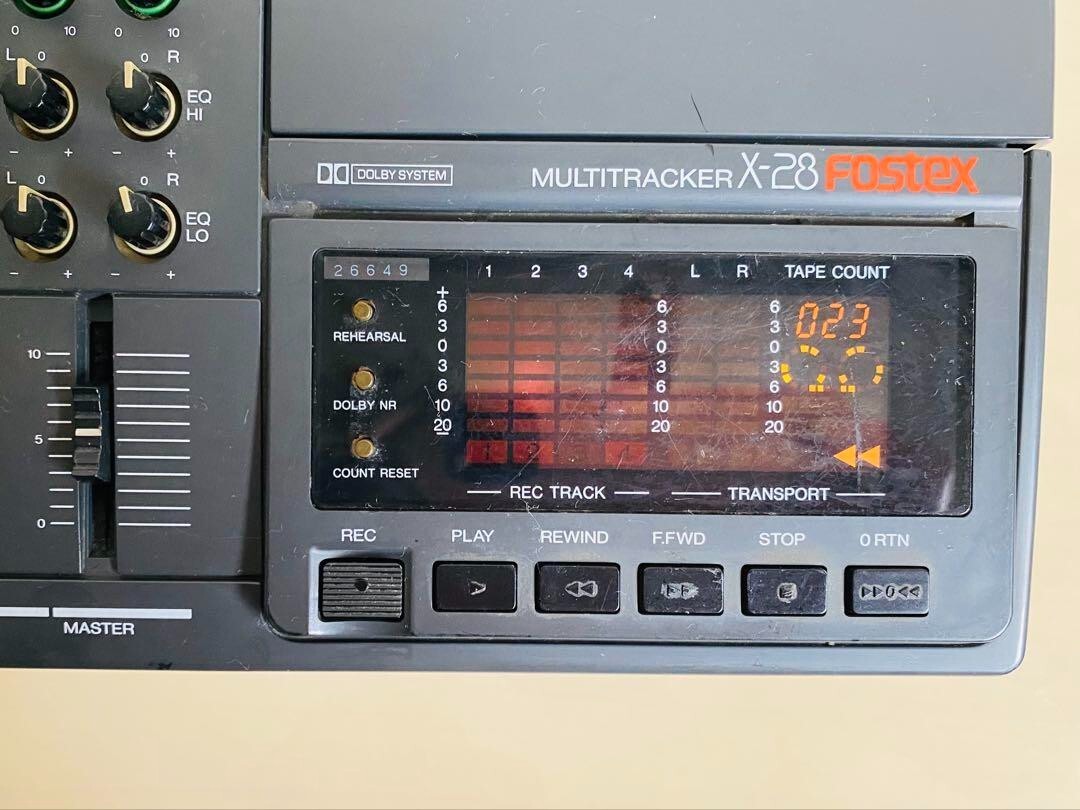 FOSTEX 380S MTR 4トラックカセットマルチトラッカー レコーダー JUNK Vintage Fostex X-28 Multitracker Cassette Portasudio 4 Track