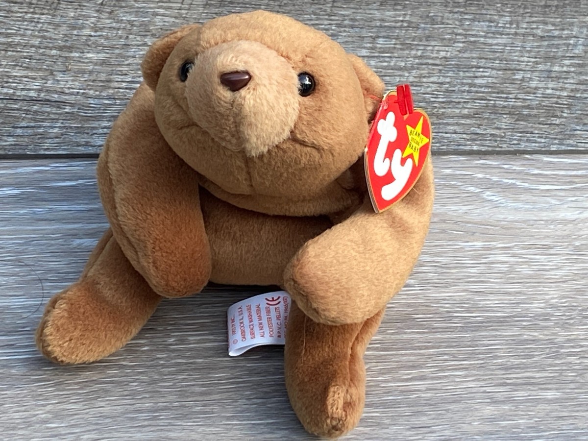Original TY Beanie Baby - Cubbie The Brown Bear D.O.B November