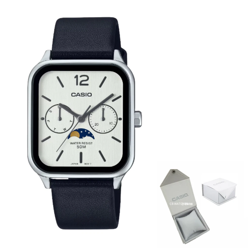Casio Analog MTP-M305L-7A Moonphase Quartz Men's Watch Casio Analog MTP-M305L-7A Moonphase Quartz Men's Watch