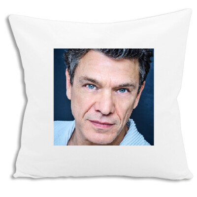 Housse De Coussin Personnalisable Aznavour - Blanc, Tissu Et Plastique, Fabrication Française