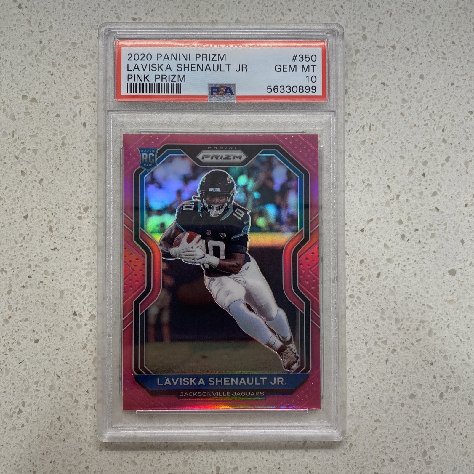 2020 Panini Prizm Pink Prizm Laviska Shenault Jr #350 PSA 10 GEM MINT Rookie RC