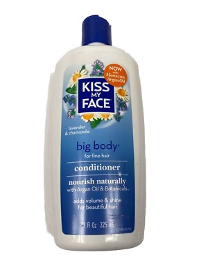 Kiss My Face Big Body Conditioner Argan Oil & Botanicals 11 oz Vegan 2 Pack