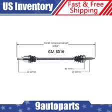 Fits 1995-1997 Geo Metro 1998-2000 Chevy Metro 1.0L Front Right CV Axle Shaft