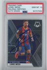 2020-21 Panini Mosaic Signed Lionel Messi #57 Barcelona PSA/