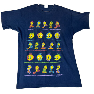 VINTAGE 1995 Looney Tunes Tweety Bird Shirt Size L Cartoon