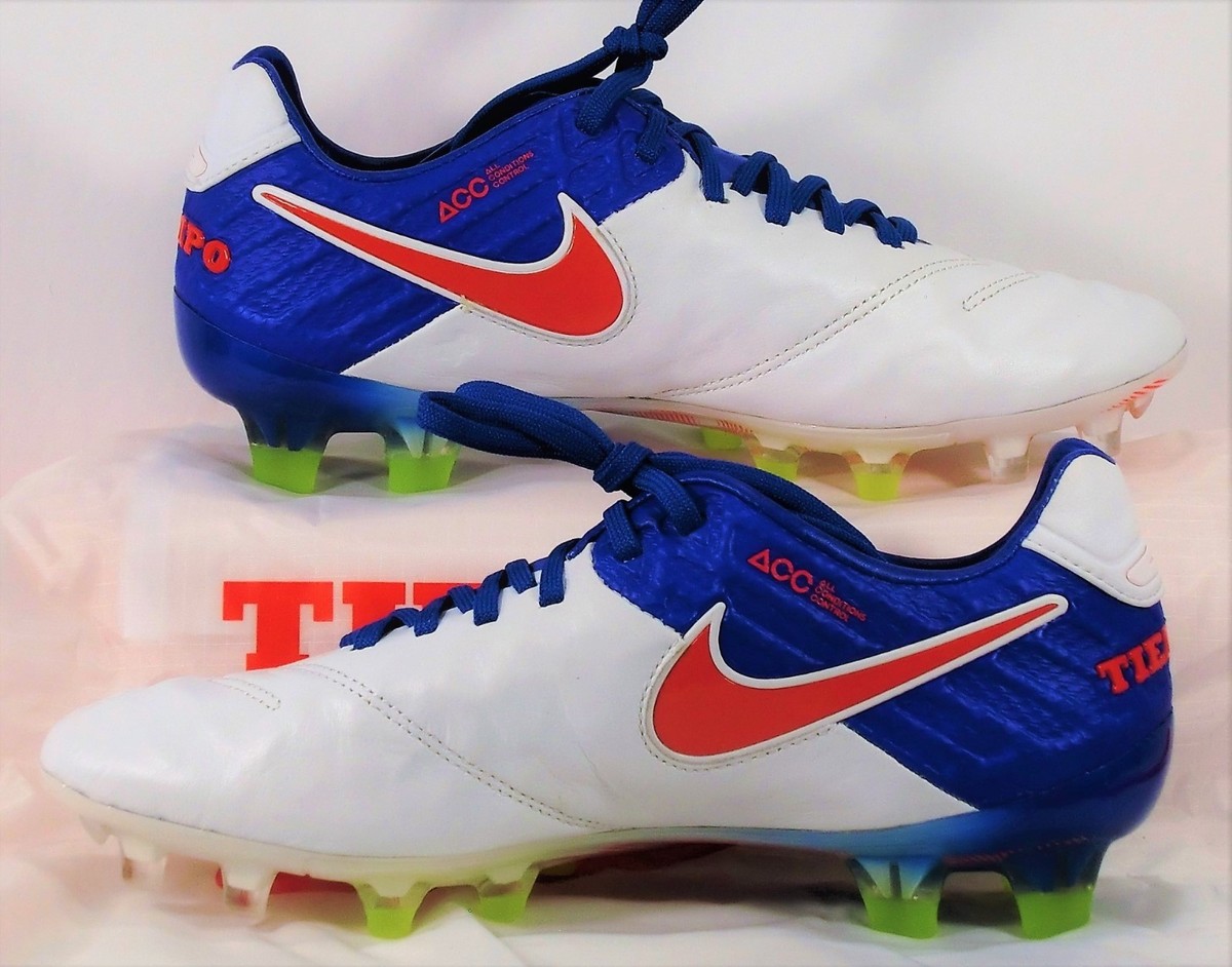 NIKE Wmns Tiempo Legend Ⅵ FG 26cm Nike Tiempo Legend VI FG ACC Blue White Women Soccer Cleats