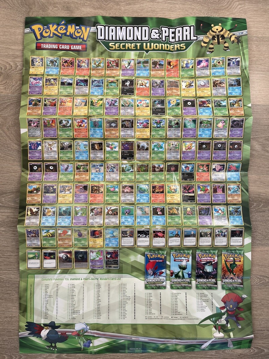 Pokemon Mysterious Treasures Secret Wonders Checklist Poster Two Sides 36 X 24 | eBay Pokemon Mysterious Treasures Secret Wonders Checklist Poster Two Sides 36 X 24 | eBay