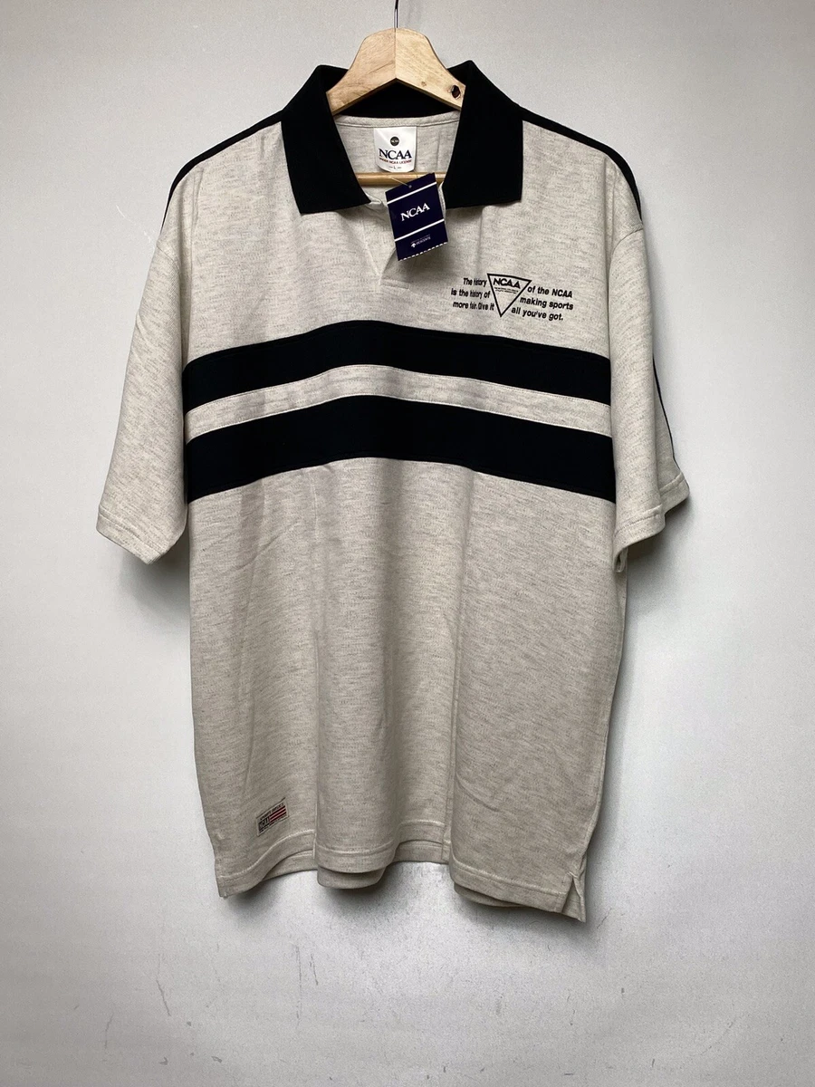 NCAA The National Collegiate Sponsor Dealer Polo Shirt by Descente Sports Gray M